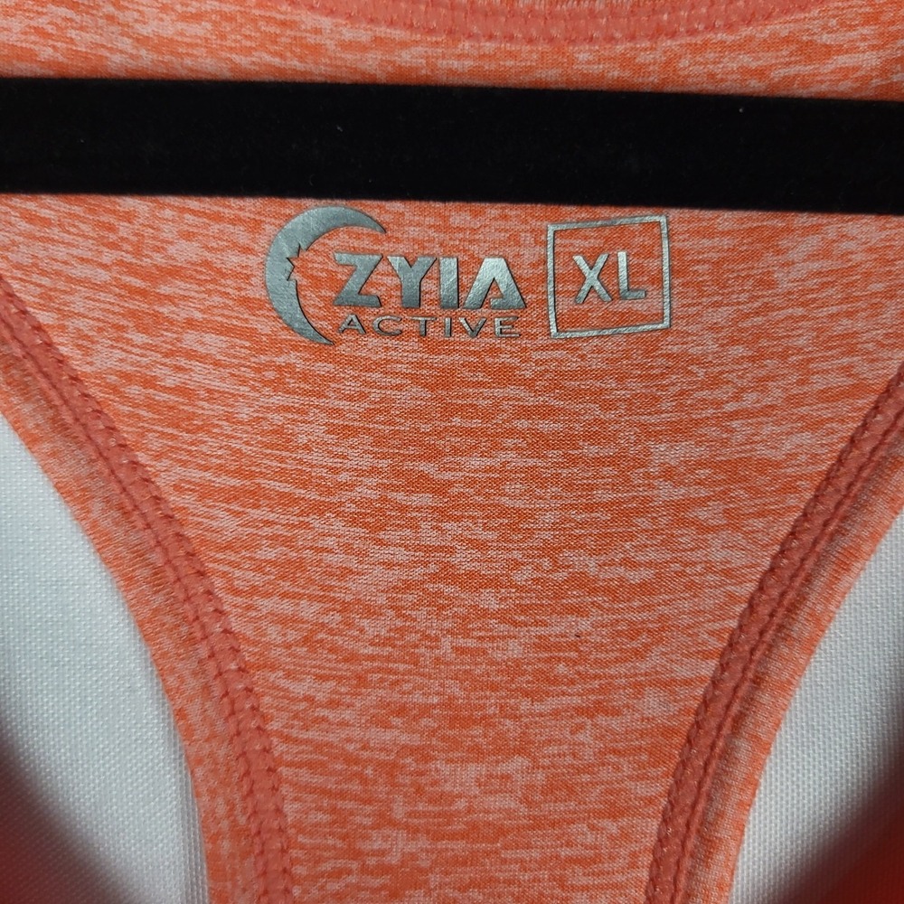 Zyia Active Coral Downtime Jumpsuit Women's XL Orange Jogger Sleeveless Soft - Picture 8 of 12